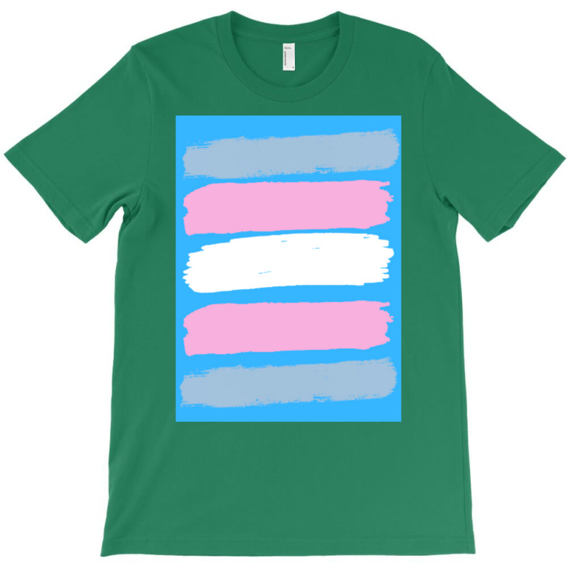 Trans Flag Brush Strokes T-Shirt by bielommatessm | Artistshot