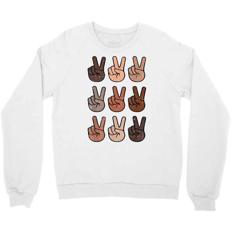 Melanin Peace Diversity Beauty Has No Skin Tone Bl Crewneck Sweatshirt | Artistshot