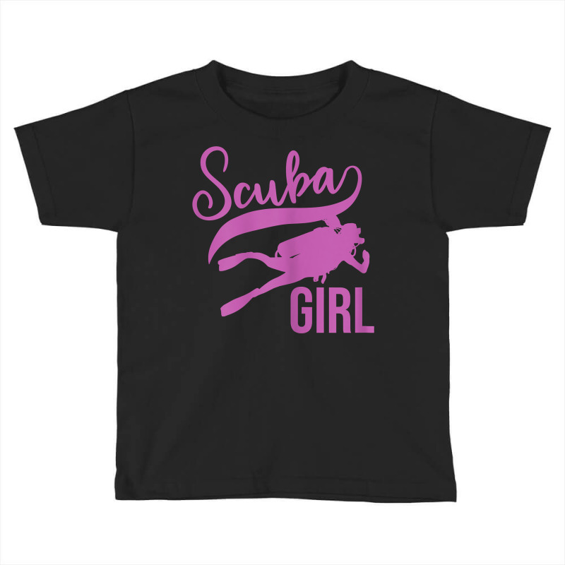 Womens Scuba Diver Funny Scuba Girl Deep Sea Divin Toddler T-shirt by calguaa | Artistshot