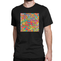 Cute Pattern In A Small Flower Little Leave Flowers Colorful Bright Su Classic T-shirt | Artistshot