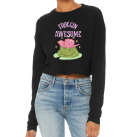 Froggin Awesome Cropped Sweater | Artistshot