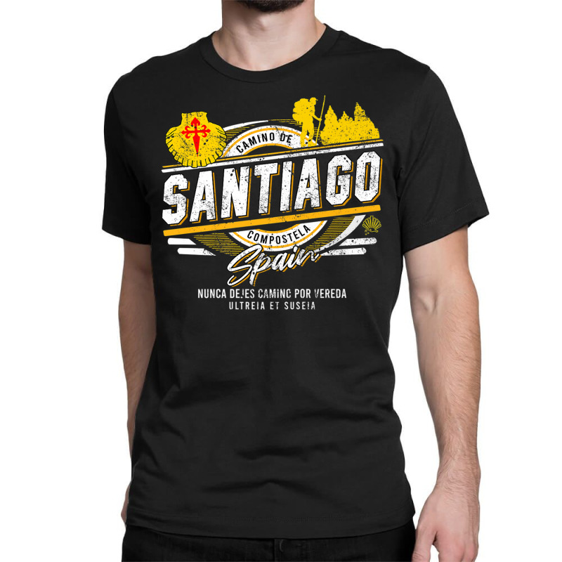 Camino De Santiago Compostela Spain Hiking Walking Classic T-shirt | Artistshot