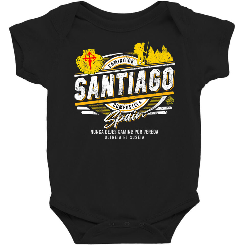 Camino De Santiago Compostela Spain Hiking Walking Baby Bodysuit | Artistshot