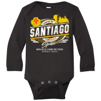 Camino De Santiago Compostela Spain Hiking Walking Long Sleeve Baby Bodysuit | Artistshot