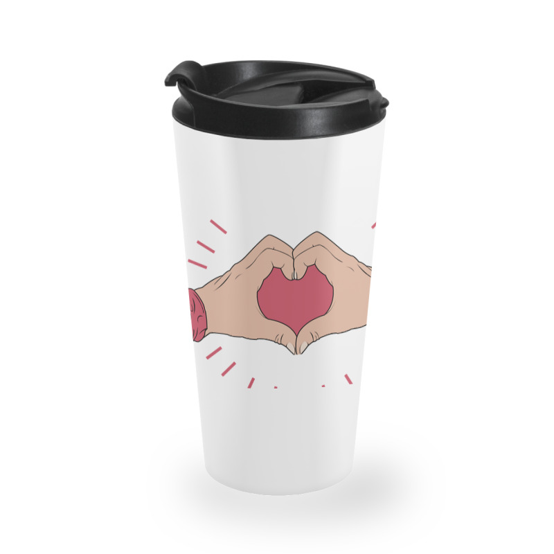 Trending Hand Heart Travel Mug | Artistshot