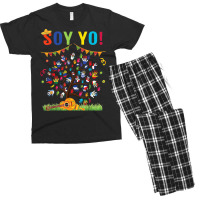 Soy Yo National Hispanic Heritage Month Latin Flag Men's T-shirt Pajama Set | Artistshot