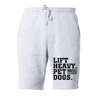 Lift Heavy Pet Dogs Usa American Tank Top Fleece Short | Artistshot