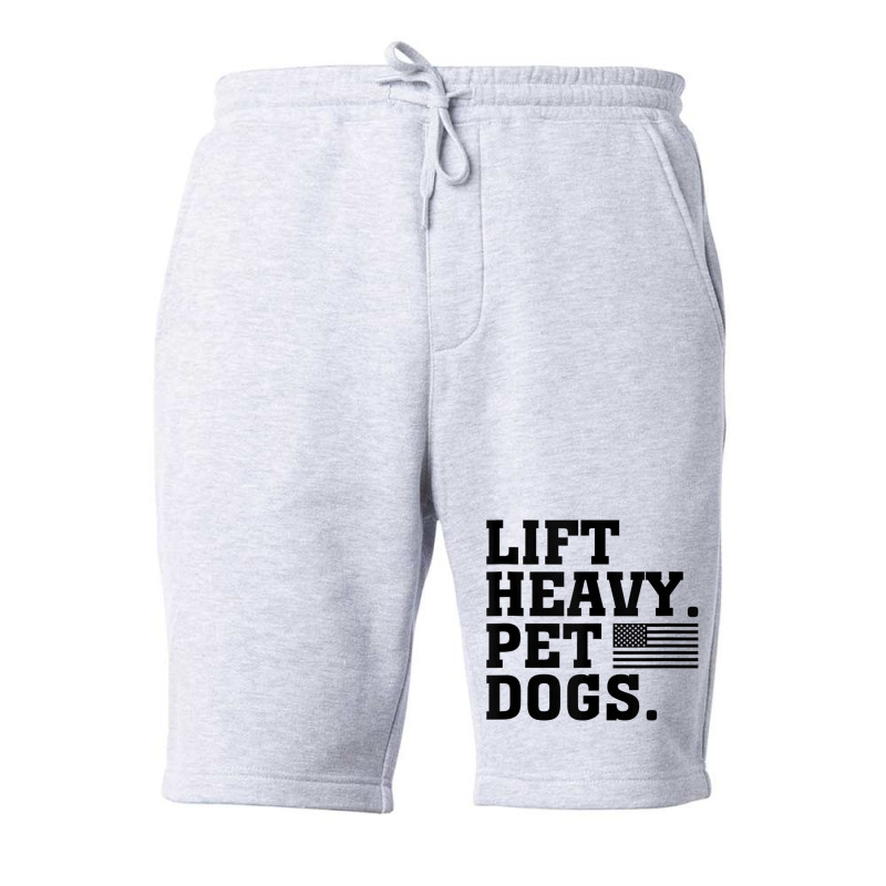 Lift Heavy Pet Dogs Usa American Tank Top Fleece Short | Artistshot