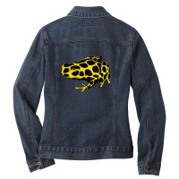 Cute Pattern In A Small Flower Little Leave Flowers Colorful Bright Su Ladies Denim Jacket | Artistshot