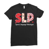 Speech Language Pathology Valentines Day Cool Path Ladies Fitted T-shirt | Artistshot