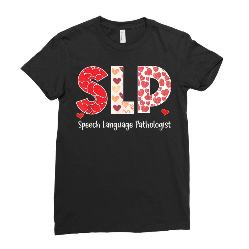 Speech Language Pathology Valentines Day Cool Path Ladies Fitted T-Shirt by chomibe | Artistshot