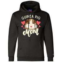 Guinea Pig Mom Love Hearts Gift For Pet Lovers Champion Hoodie | Artistshot