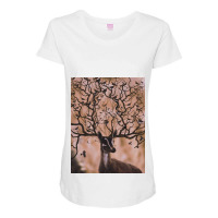 Gazelle Maternity Scoop Neck T-shirt | Artistshot