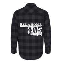 Oklahoma Map 405 Area Code Vintage T Shirt Flannel Shirt | Artistshot