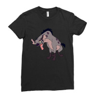 Ed Hyena Ladies Fitted T-shirt | Artistshot