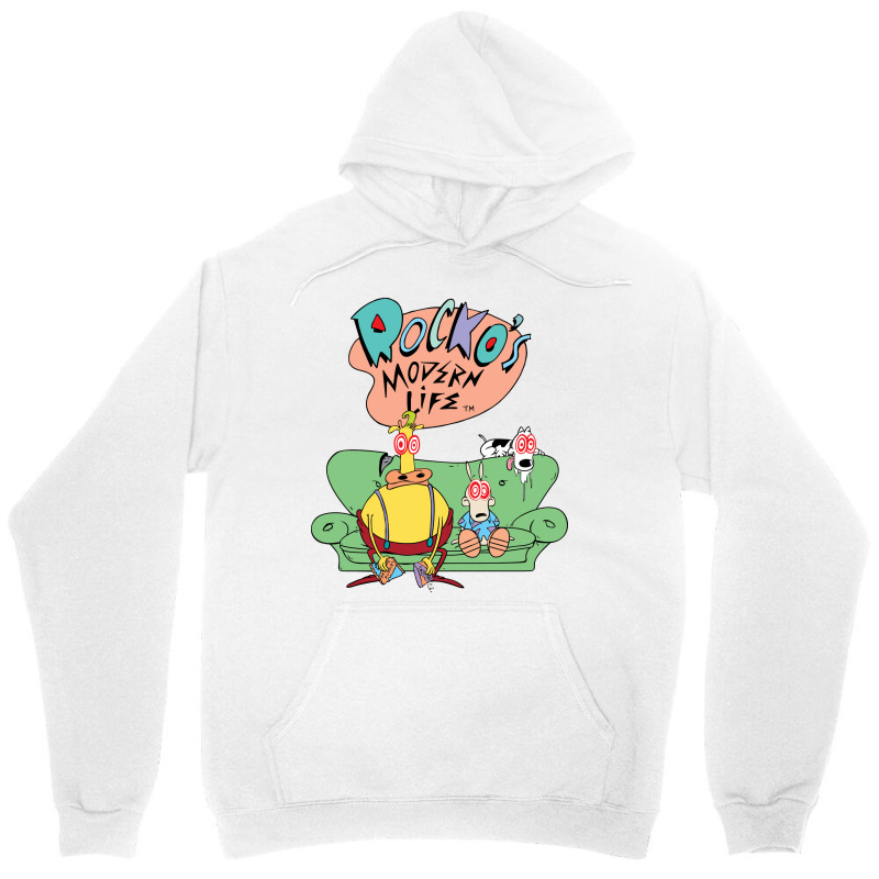 Rocko's Modern Life Hypnotized Character Long Slee Unisex Hoodie by imelde | Artistshot