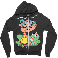 Rocko's Modern Life Hypnotized Character Long Slee Zipper Hoodie | Artistshot