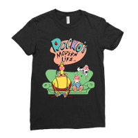 Rocko's Modern Life Hypnotized Character Long Slee Ladies Fitted T-shirt | Artistshot