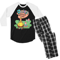 Rocko's Modern Life Hypnotized Character Long Slee Men's 3/4 Sleeve Pajama Set | Artistshot