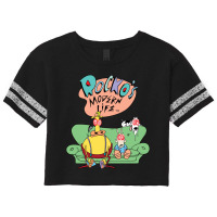 Rocko's Modern Life Hypnotized Character Long Slee Scorecard Crop Tee | Artistshot