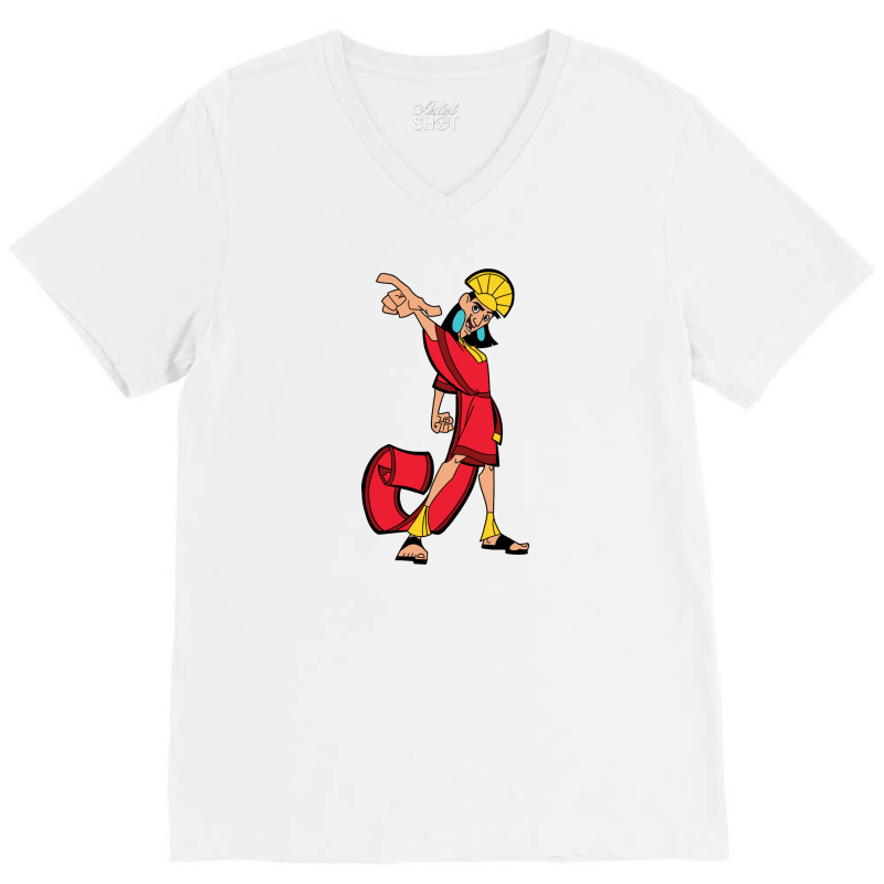 Emperor Kuzco V-Neck Tee by Rosiana | Artistshot