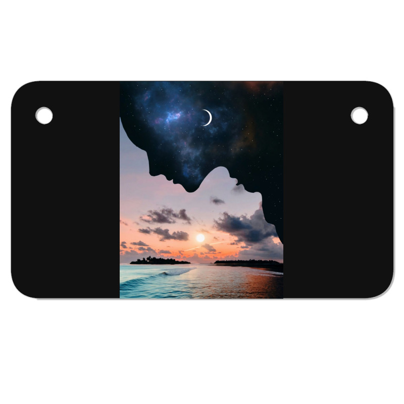 Day And Night Motorcycle License Plate | Artistshot