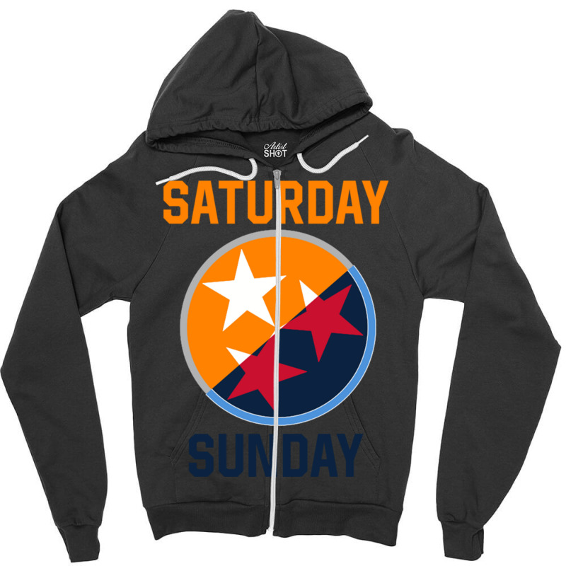 Tennessee Weekend Fan Of The Vols Football Orange Zipper Hoodie by imelde | Artistshot