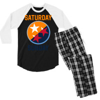 Tennessee Weekend Fan Of The Vols Football Orange Men's 3/4 Sleeve Pajama Set | Artistshot