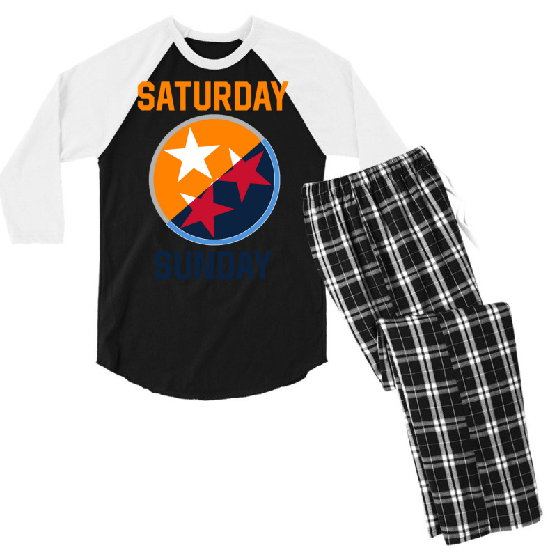 Tennessee Weekend Fan Of The Vols Football Orange Men's 3/4 Sleeve Pajama Set by imelde | Artistshot