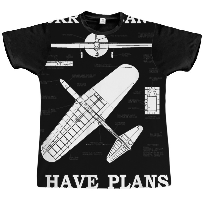 Sorry. I Can't. I Have Plans. Funny Airplane Model Graphic T-shirt | Artistshot