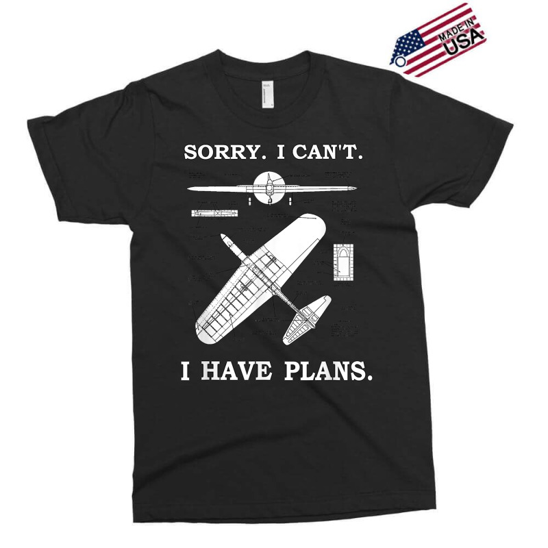 Sorry. I Can't. I Have Plans. Funny Airplane Model Exclusive T-shirt | Artistshot