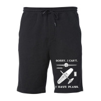 Sorry. I Can't. I Have Plans. Funny Airplane Model Fleece Short | Artistshot