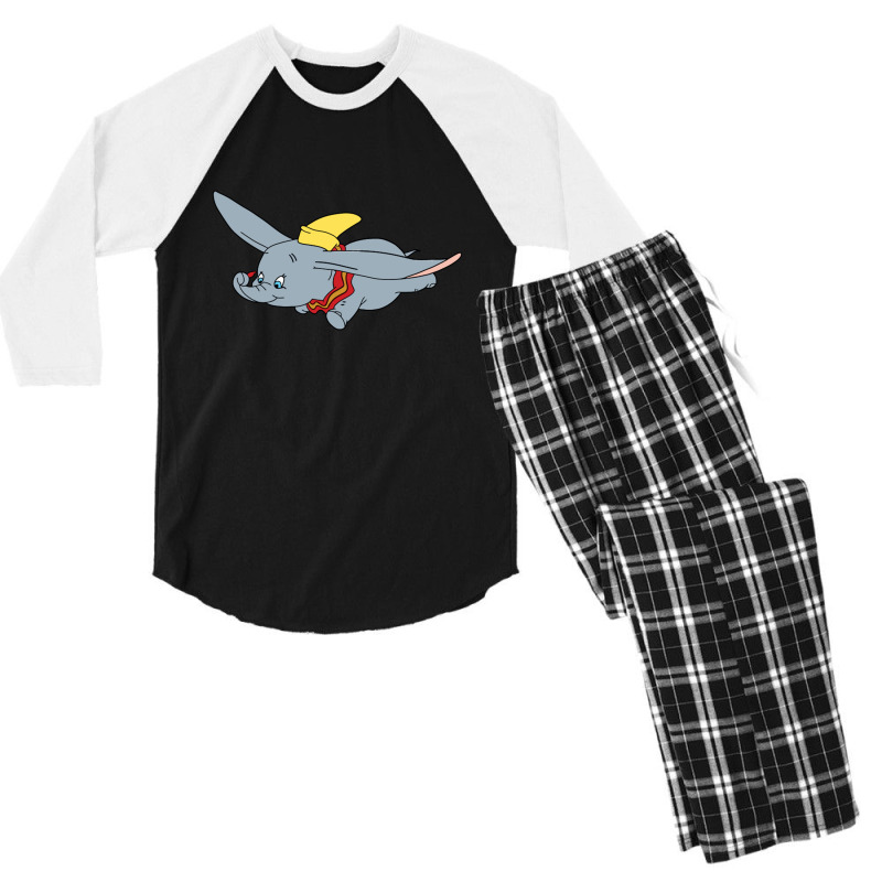 Flying Elephant Men's 3/4 Sleeve Pajama Set by Rosiana | Artistshot