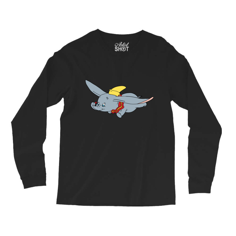 Flying Elephant Long Sleeve Shirts by Rosiana | Artistshot