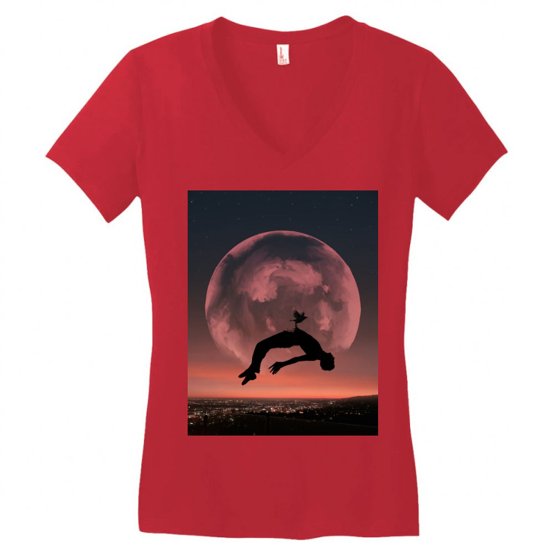 Flying Women's V-neck T-shirt | Artistshot