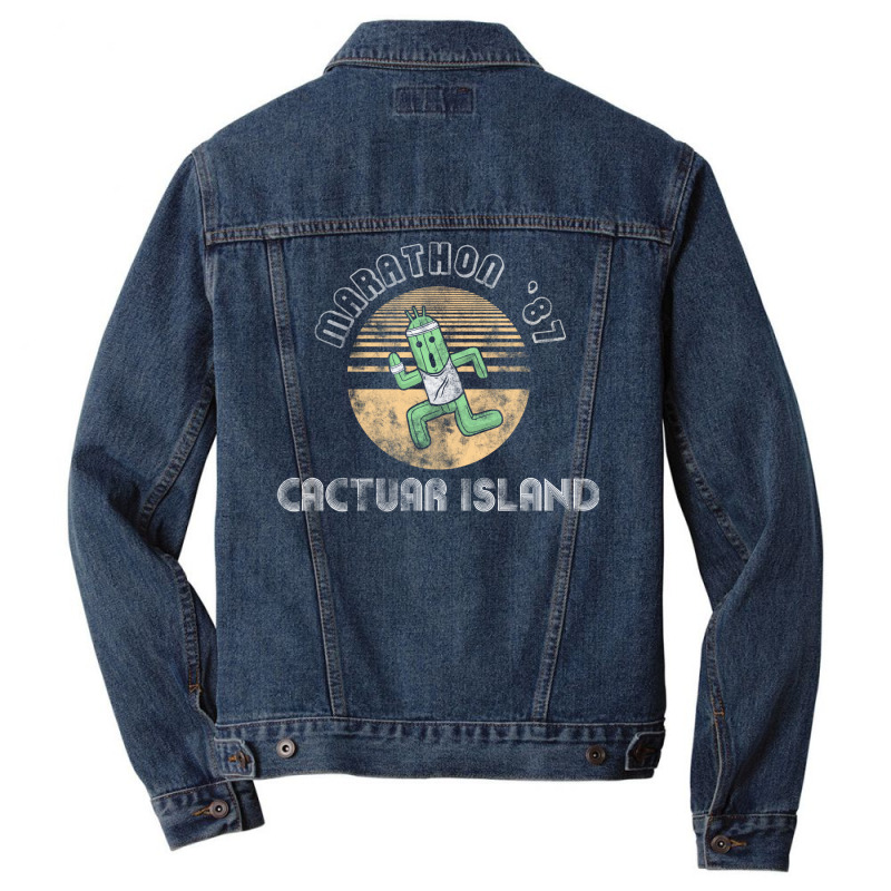 Cactuarathon  Final Fantasy Parody Men Denim Jacket by barishkoslank | Artistshot