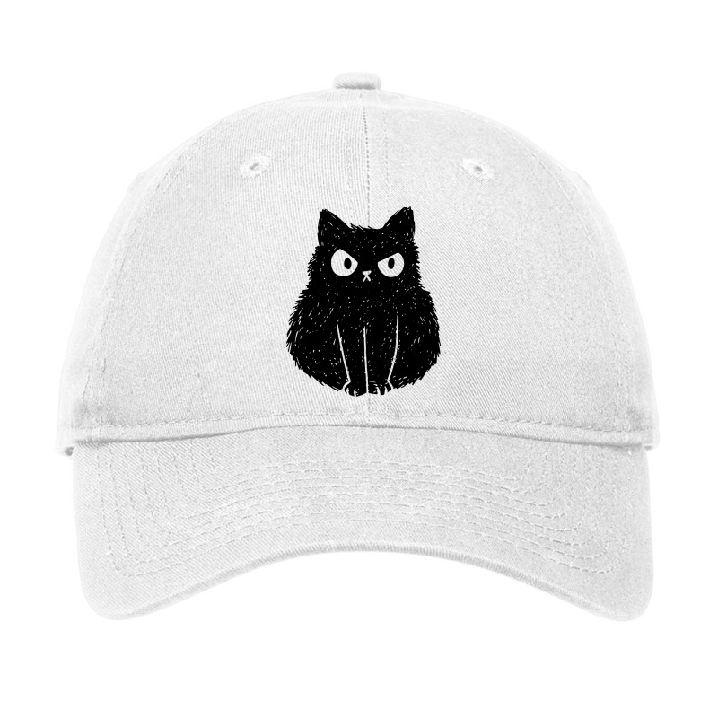 Cat Angry Feline Adjustable Cap by skw art | Artistshot