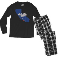 Watts California Los Angeles Ca Map T Shirt Men's Long Sleeve Pajama Set | Artistshot