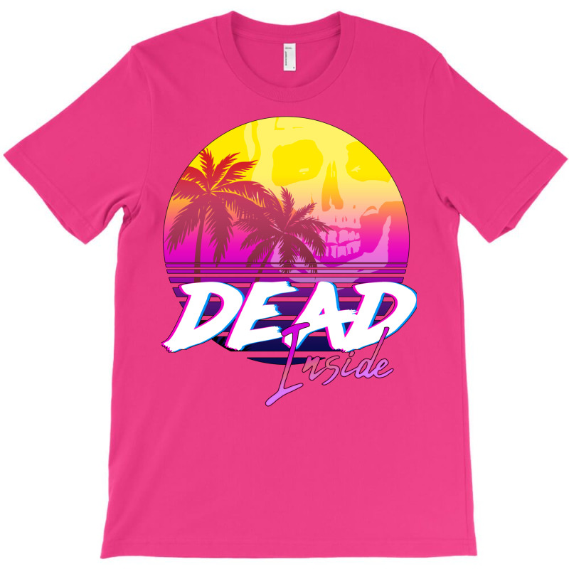 Dead Inside   Vaporwave Miami Aesthetic Spooky Moo T-shirt | Artistshot