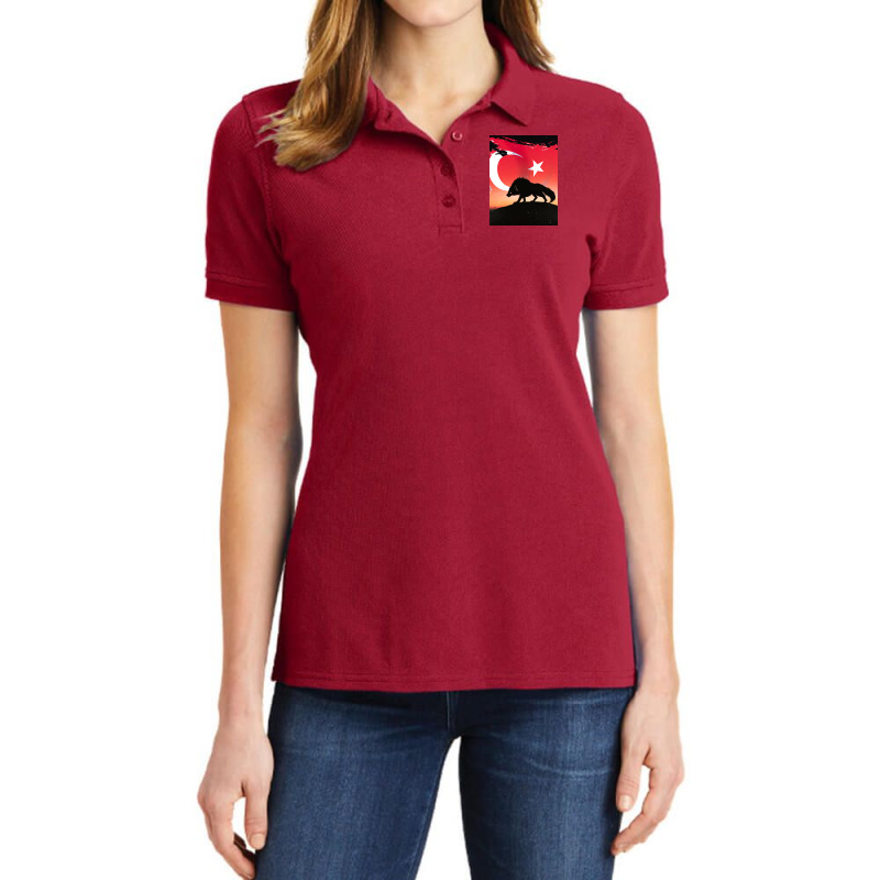 Wolf Ladies Polo Shirt | Artistshot