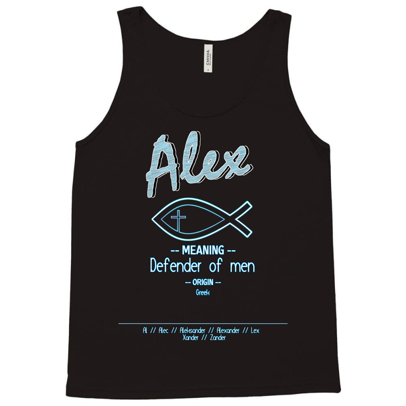 Alex Biblical Name Definition Tank Top by fathiyharebd | Artistshot