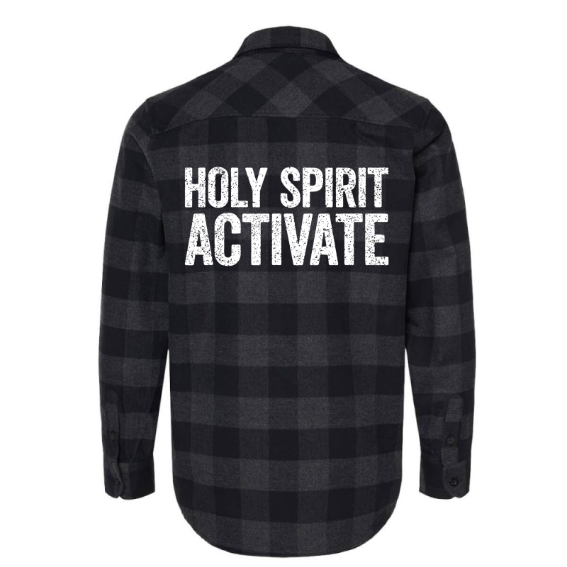 Holy Spirit Activate Christian Spirit Activate Flannel Shirt | Artistshot