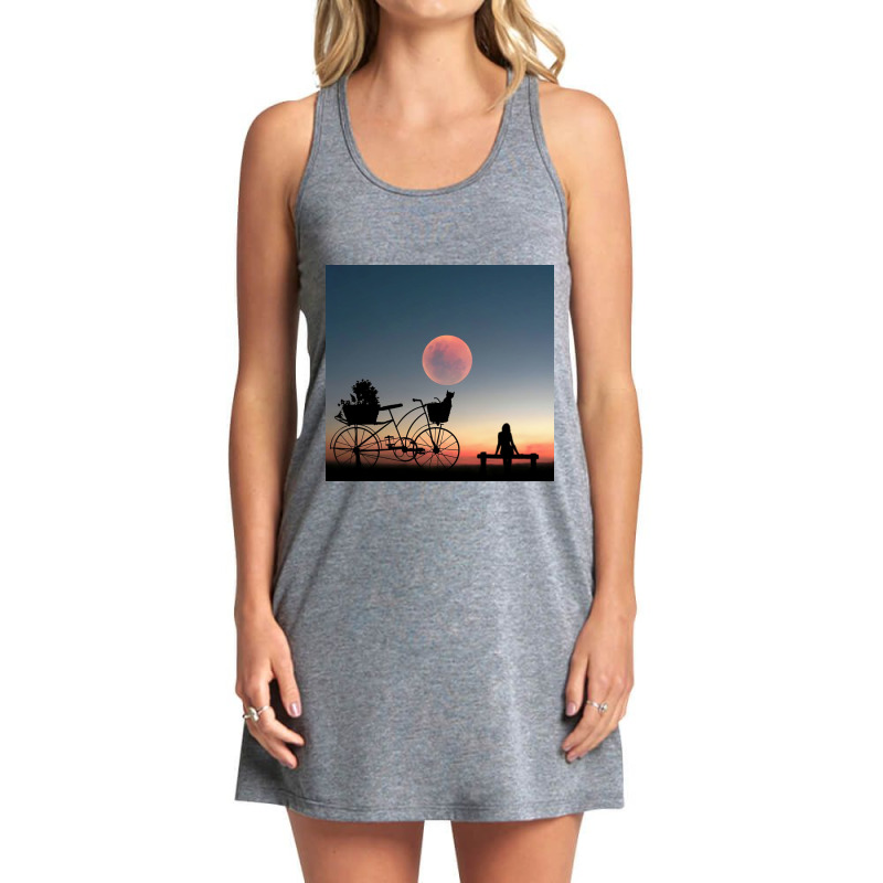 Girl On A Bicycle Tank Dress | Artistshot