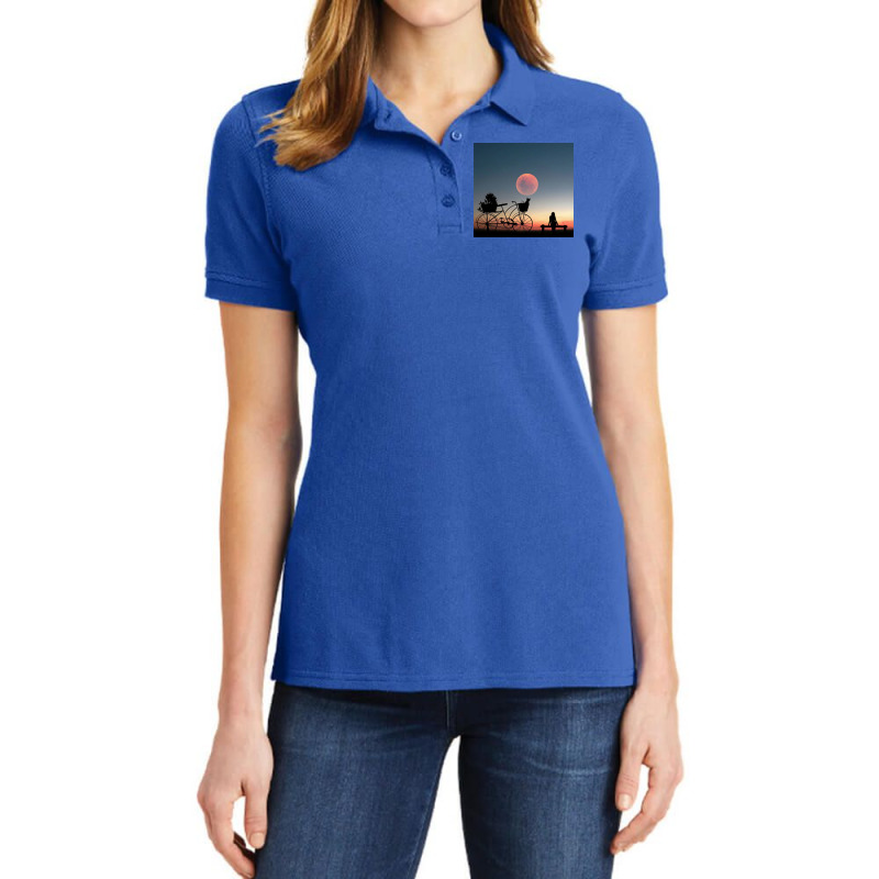 Girl On A Bicycle Ladies Polo Shirt | Artistshot