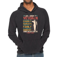 I Am A Grumpy Veteran American Flag Solder Vintage Patriotic Veterans Vintage Hoodie | Artistshot