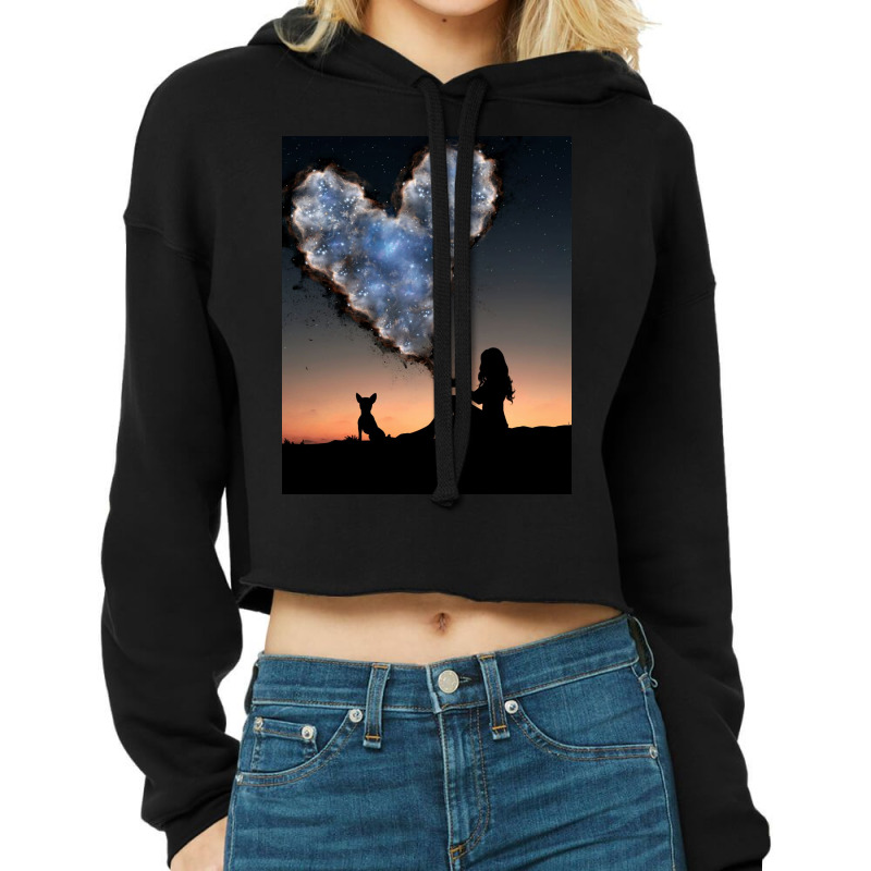 Heart Cropped Hoodie | Artistshot