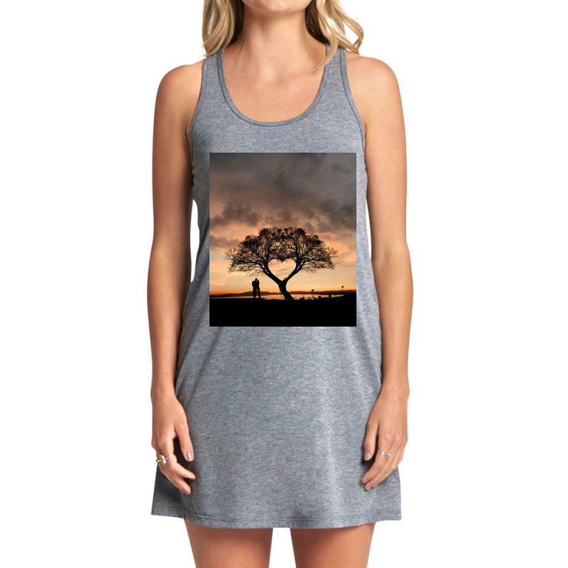 Tree And Heart Tank Dress | Artistshot