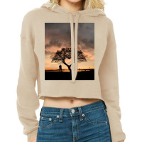 Tree And Heart Cropped Hoodie | Artistshot