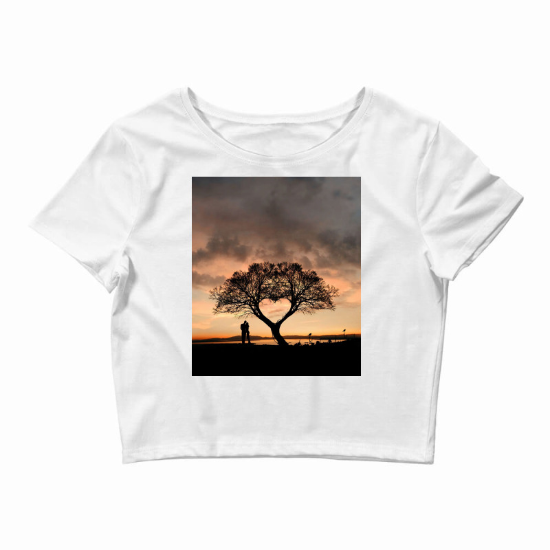 Tree And Heart Crop Top | Artistshot