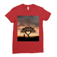 Tree And Heart Ladies Fitted T-shirt | Artistshot